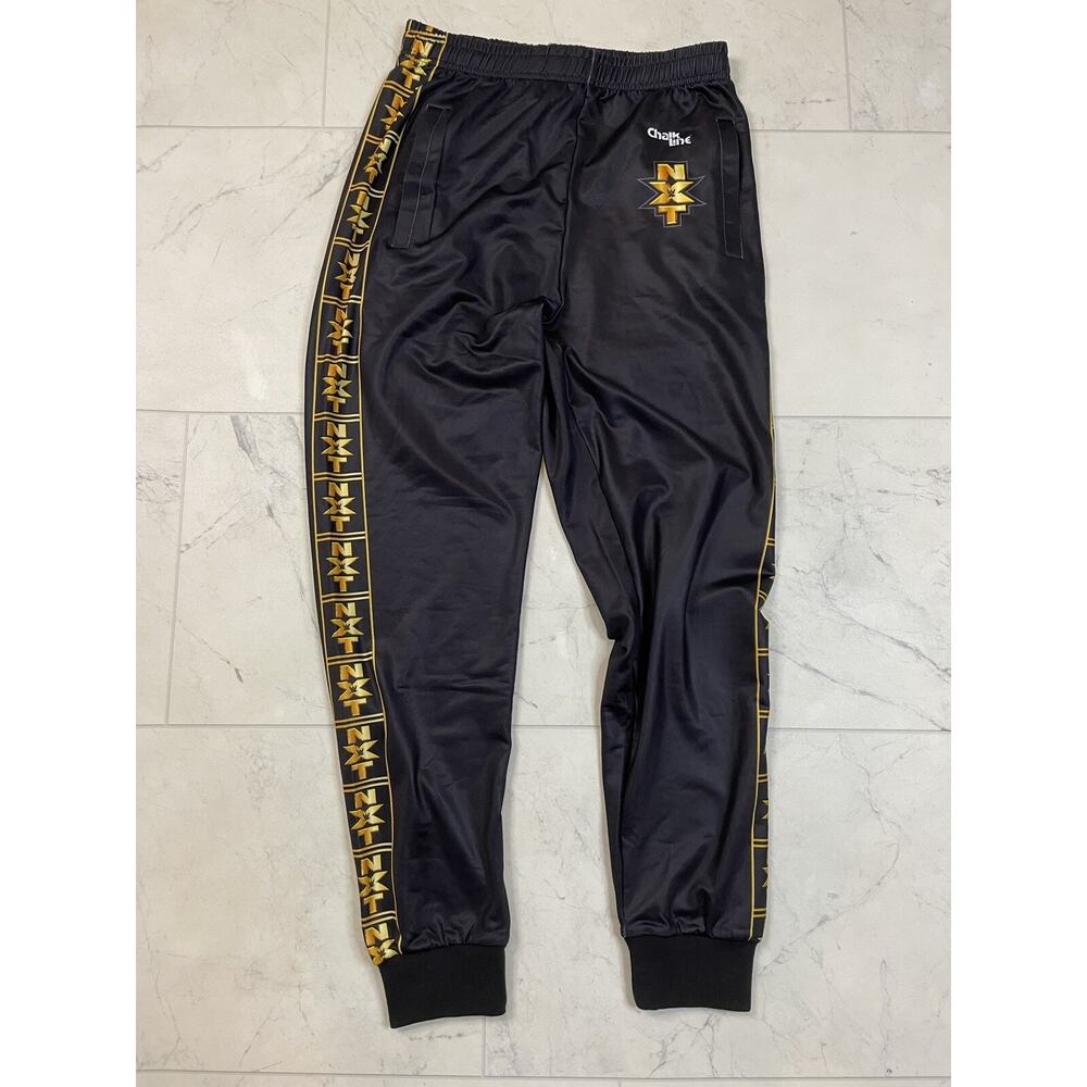 Chalk Line WWE NXT Track Pants Size Small Polyester Drawstring Pants NWT
